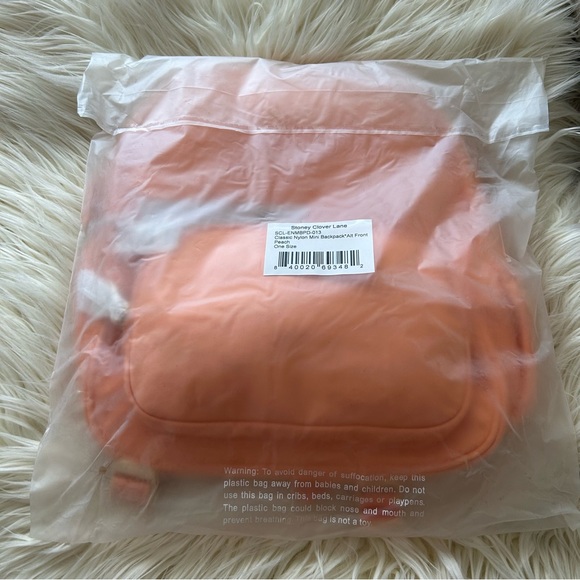 Stoney Clover Lane Classic Mini Backpack- Peach BNWT - Picture 7 of 8